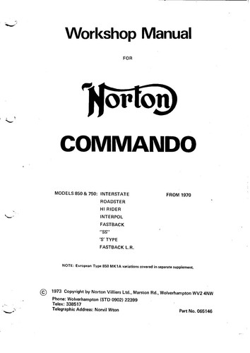 Norton workshop manual 1970 - norton,